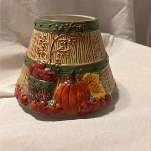 Yankee Candle Shade Topper Autumn Fall Pumpkin Apple Harvest Candle Large cozy